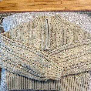 Forever 21 size extra small corrupt cable knit sweater in beige